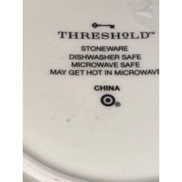 White Ceramic Monogram "K" Mug By Threshold Dishwasher & Microwave Safe Stonew - Picture 3 of 5